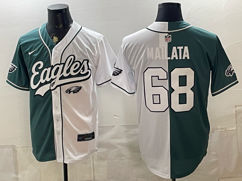 Men 2026 Philadelphia Eagles #68 Mailata white Nike Limited NFL Jersey 0812003->philadelphia eagles->NFL Jersey